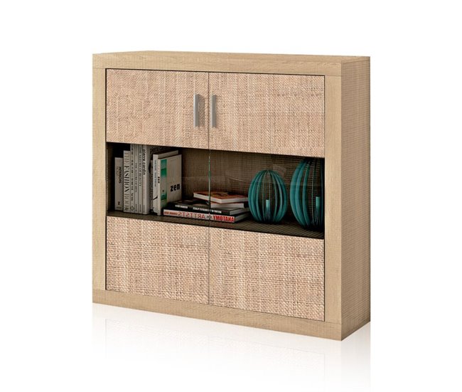 Adega de 2 portas Nuka 110 Castanho