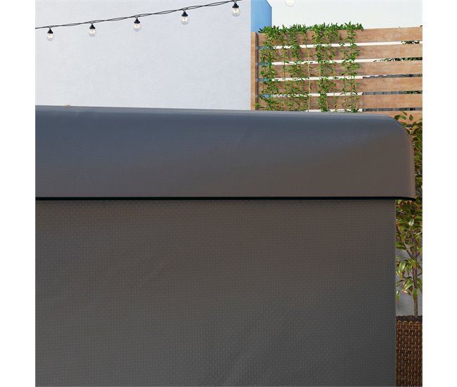 Cobertura para Móveis de Jardim PE Outsunny Cinza
