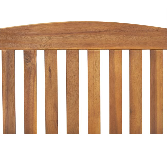 Beliani Cadeira de jardim JAVA Castanho
