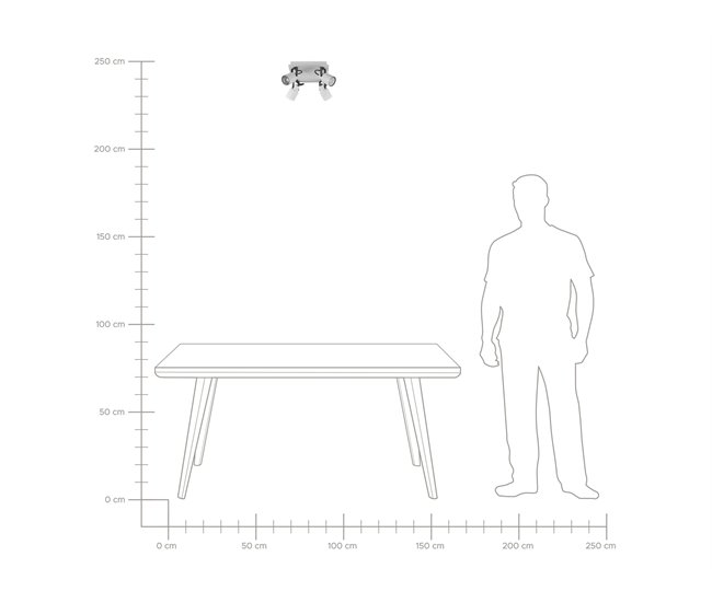 Beliani Lámpara de techo BONTE Branco