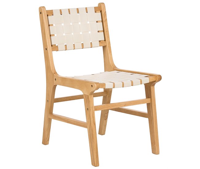 Beliani Silla de comedor HUMBLE Bege