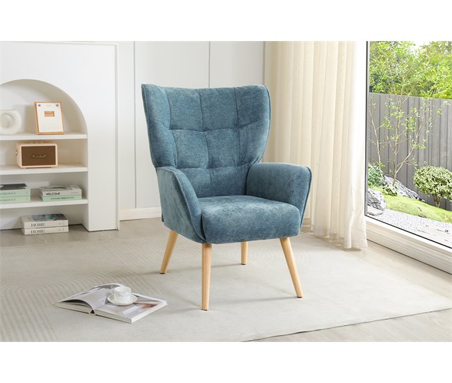 Cadeirão decorativo TYRA Azul