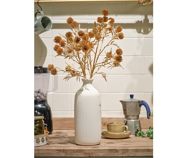 Vaso de grés IGOR metal branco Branco