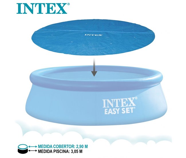Cobertura solar INTEX piscinas Easy Set/Metal Frame Azul