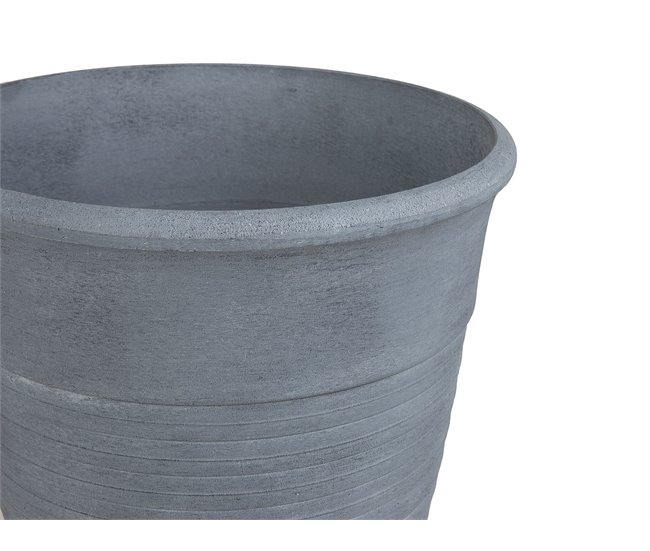 Beliani Conjunto de 2 vasos para plantas KATALIMA Cinza