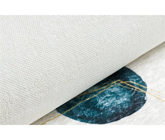 ANDRE 1112 Tapete Abstração antiderrapante 80x150 Branco