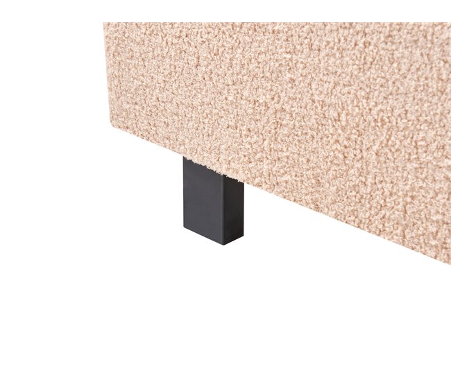Beliani Cama Bouclé ALBI 155x211 Bege