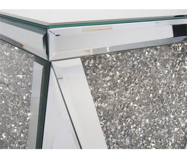 Beliani Mesa auxiliar LUXEY Cinza