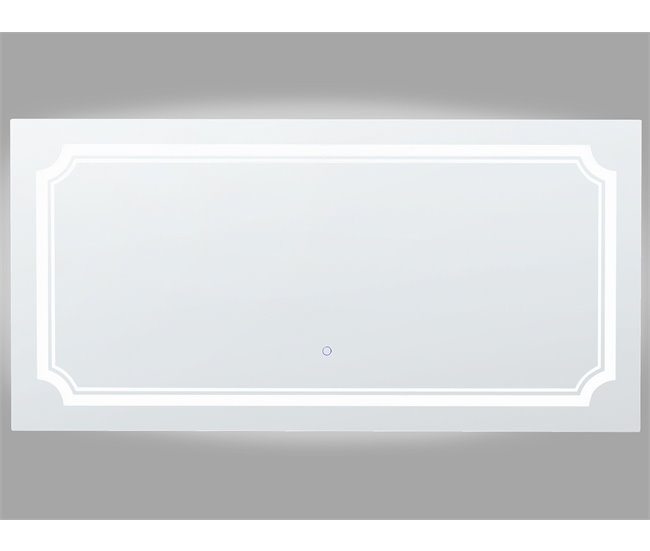Beliani Espejo de baño ARROMACHNES Cinza