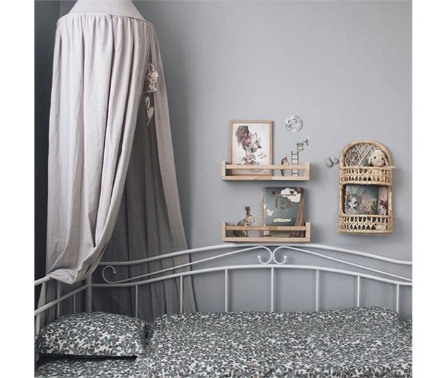 Beliani Cama nido Acero TULLE 92x209 Branco