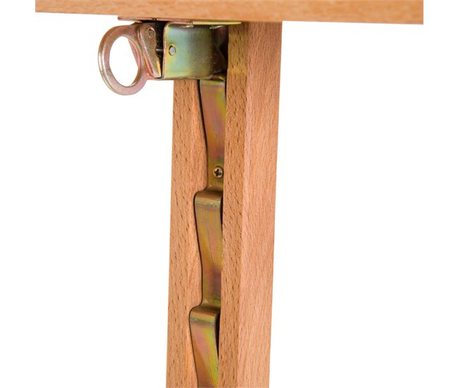 Cavalete de Pintura Madeira de Faia HOMCOM Castanho