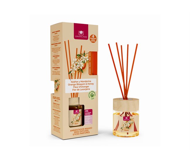 Ambientador para a casa mikado AZAHAR y MANDARIN 35 ml Bege