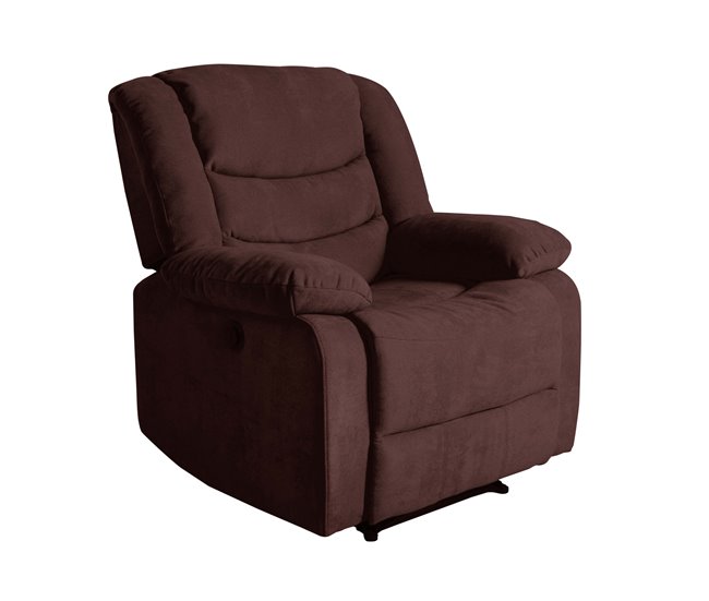Poltrona CHEF2 relax em tecido Chocolate