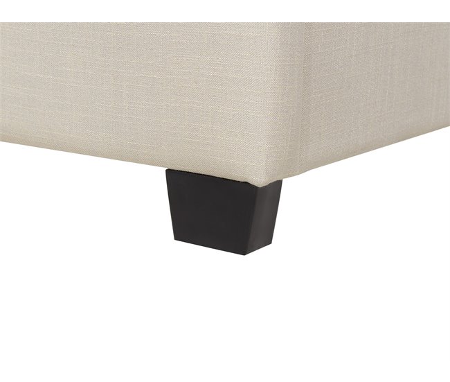 Beliani Cama com estrado Poliéster BELFORT 191x212 Bege