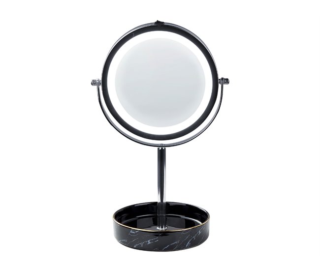 Beliani Espelho de maquilhagem SAVOIE 20x15 Preto
