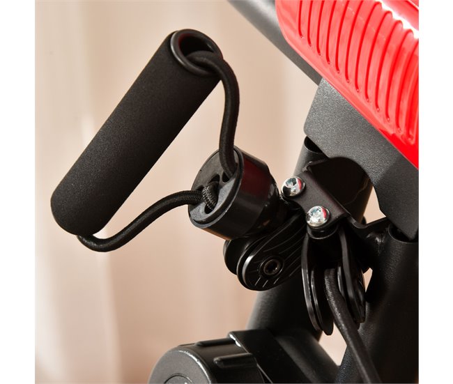 Bicicleta Estática Aço, ABS e PVC HOMCOM Cinza