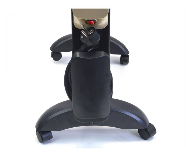 Almofada elétrica de lã cinza 45x85cm Preto