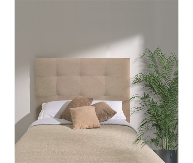 Cabeceira MIRO em tecido 160x117 cm Bege