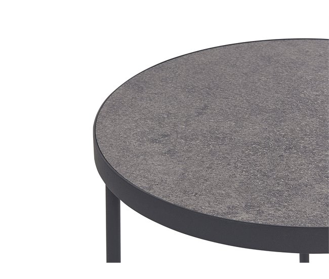 Beliani Mesa de apoio MELODY 50x50 Cinza
