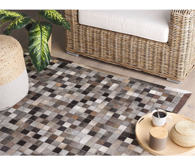 Beliani Patchwork ARMUTLU 160x230 Castanho