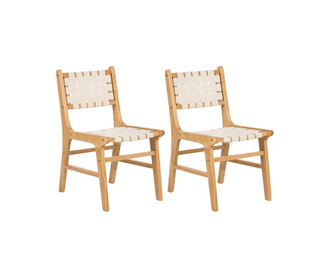 Beliani Silla de comedor HUMBLE Bege