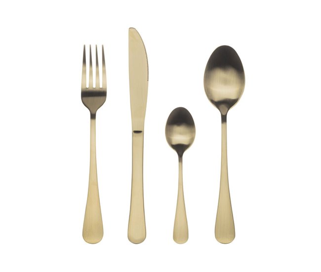Set de 24 talheres 24 peças MUNICH Dourado