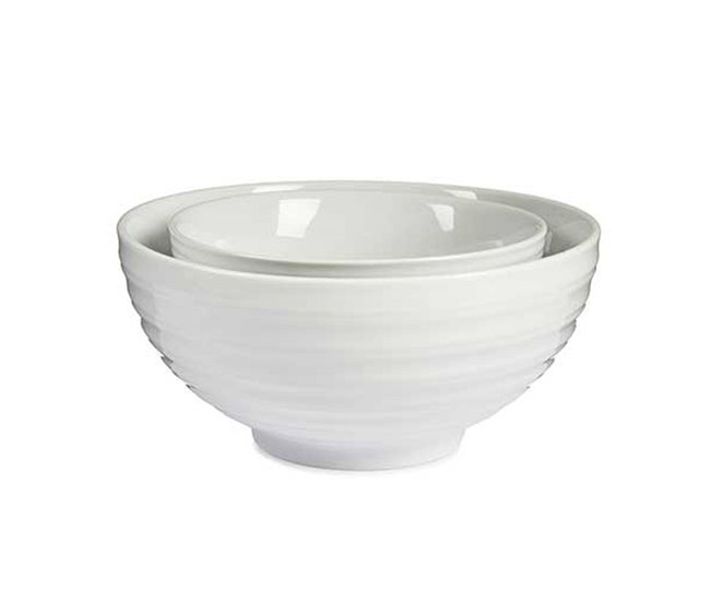 Conjunto de tigela grande + pequena coleção VESSIA Branco