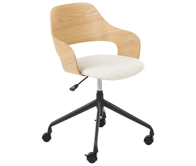 Beliani Cadeira de escritório NOVATO Bege