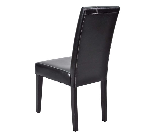 Pacote de 4 cadeiras de jantar Guevara Preto