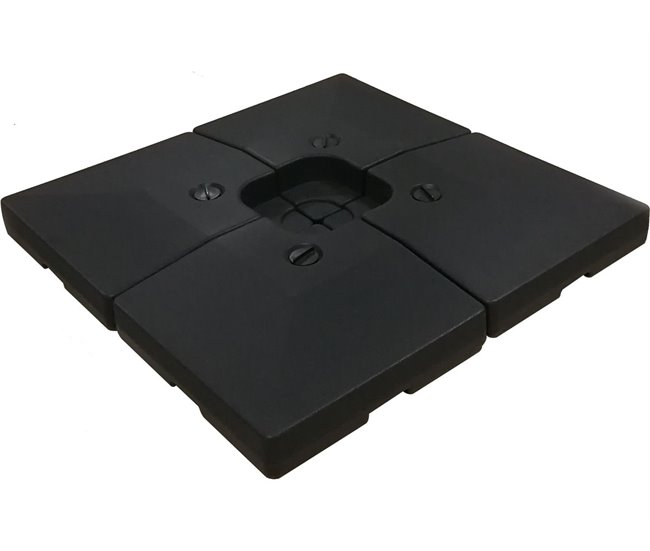 Bases para guarda-sóis - Conjunto de 4 130x64 Preto