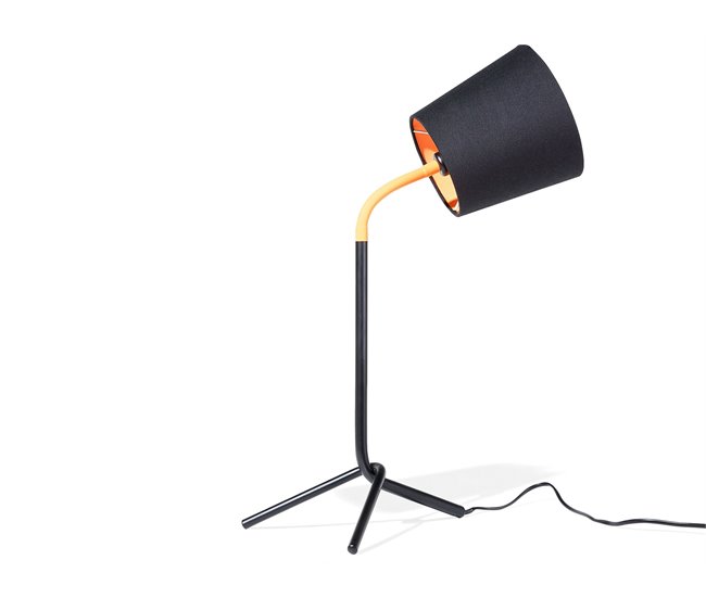 Beliani Candeeiro de mesa MOOKI Preto