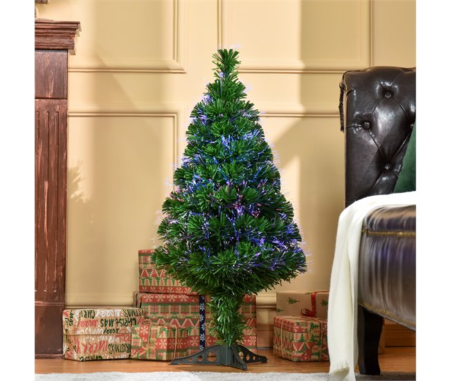 Árvore de Natal PVC e Plástico HOMCOM, casa - natal Verde