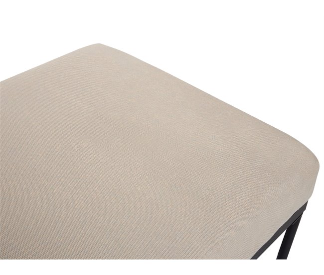 Beliani Chaise longue Linho sintético MALMOS Bege