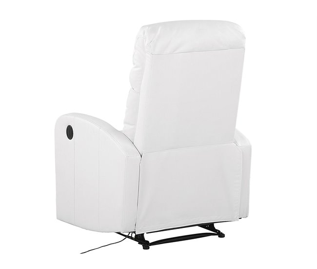 Beliani Cadeira reclinável VIRRAT Branco
