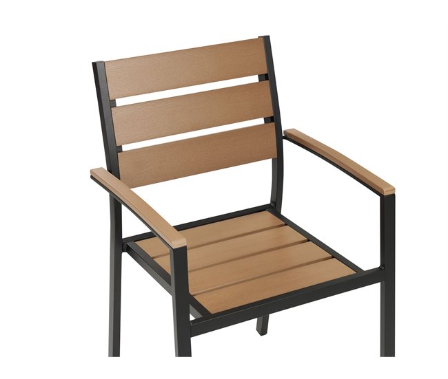 Beliani Cadeira de jardim VERNIO Branco