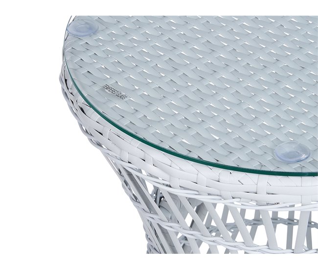 Beliani Conjunto bistrô MESYNA Branco