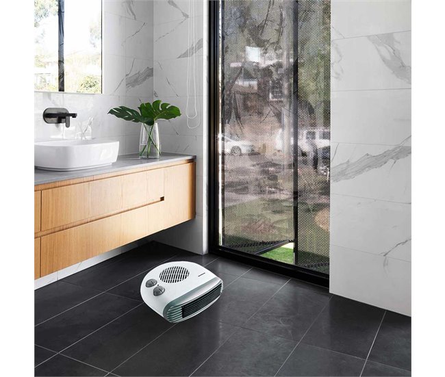Aquecedor com ventilador horizontal Infiniton HBP-320C - 2000W Branco/cinza