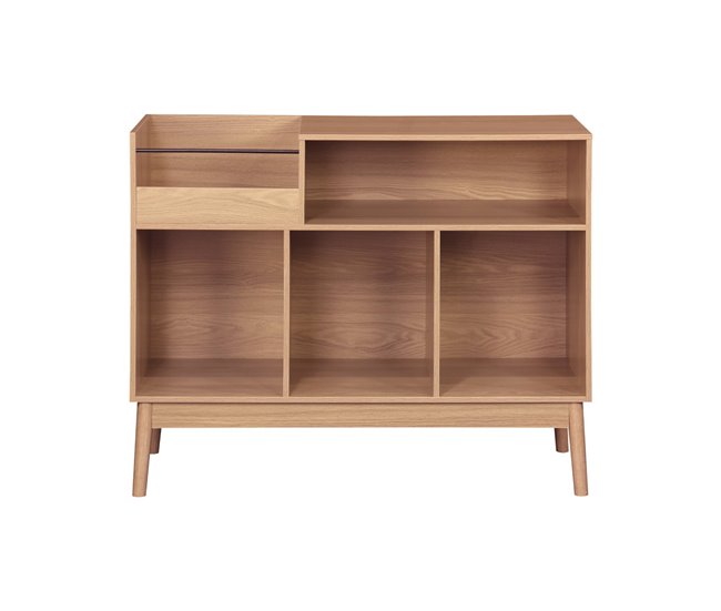 Móveis de vinil vintage com efeito madeira, Dune, Natural, 100x48x81.5 cm