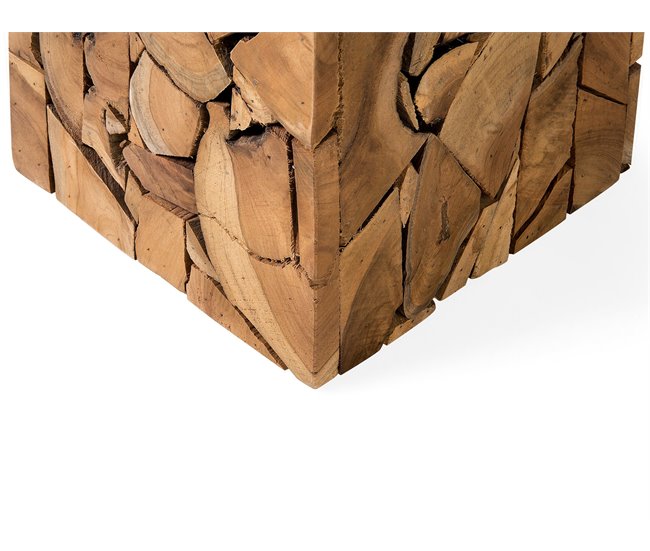 Beliani Mesa de jantar NORLEY 30x30 Castanho