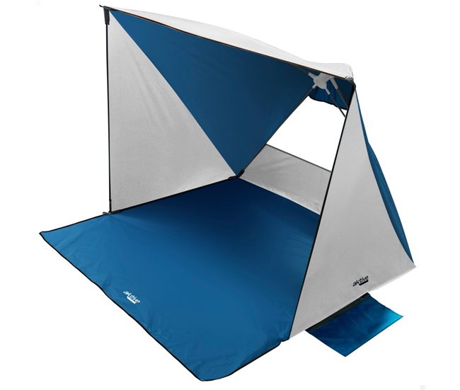 Aktive Tenda corta-vento e tenda de praia pop-up para 2 pessoas UV50 c/chão Azul