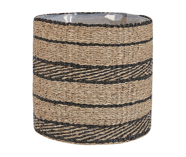 Beliani Conjunto de 3 vasos para plantas RASBORA Bege
