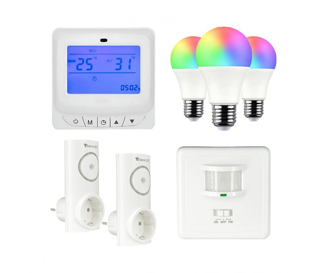Conjunto de iluminação e conforto Hometech O91 Branco