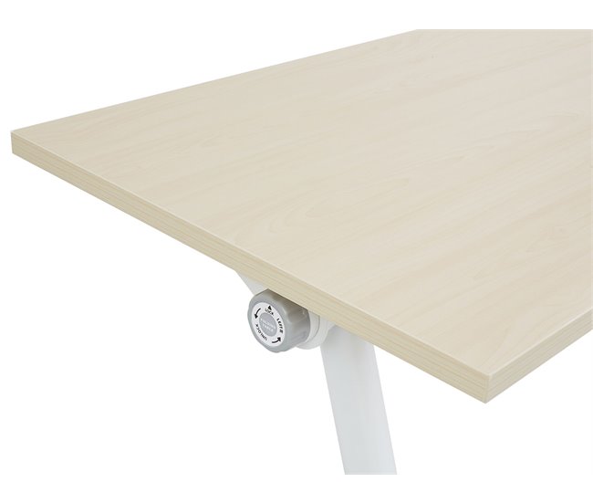 Beliani Secretária dobrável BENDI 180x60 Madeira Clara
