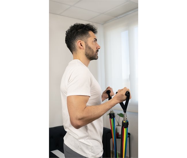 Conjunto de Faixas de Resistência - Treino Completo de Musculação Multicor