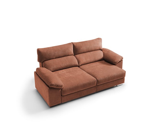 Sofá de 4 lugares XXL HIBA Terracota