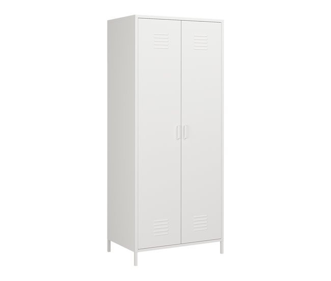 Armário de roupeiro Seinäjoki em aço 76 Branco