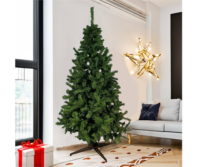 Árvore de Natal de efeitos reais Verde/ Cinza
