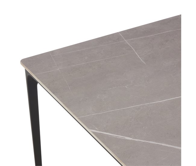 Conjunto de jantar com 1 mesa e 4 cadeiras STONE cinza Cinza