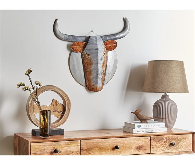 Beliani Decoración de pared ERBIUM Cinza