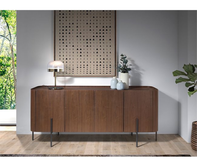 ANGEL CERDA Candeeiro de mesa em aço e vidro transparente Dourado